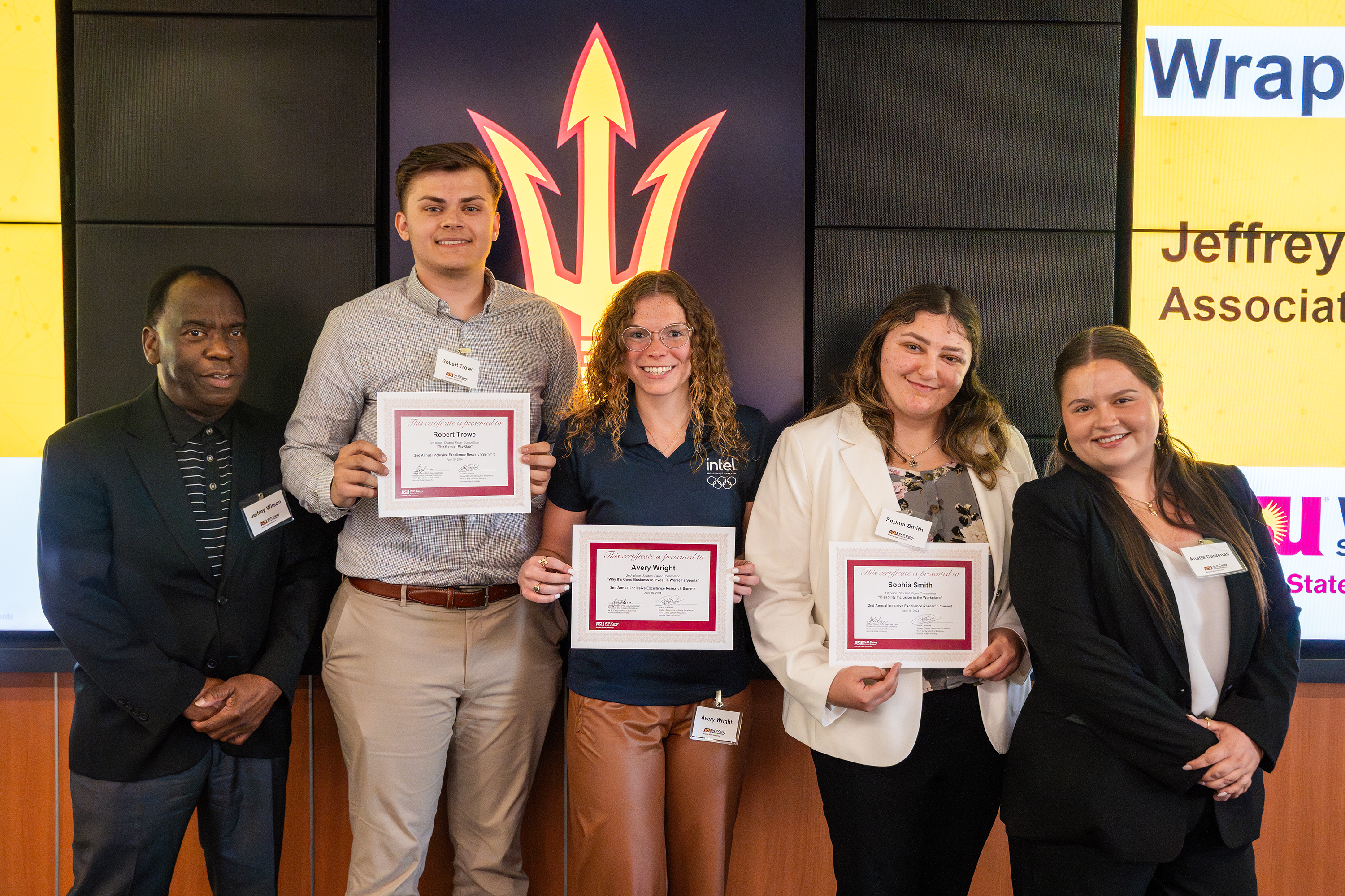 Jeffrey Wilson, Robert Trowe, Avery Wright, Sophia Smith, Anette Fabiola Cardenas Steplewski.