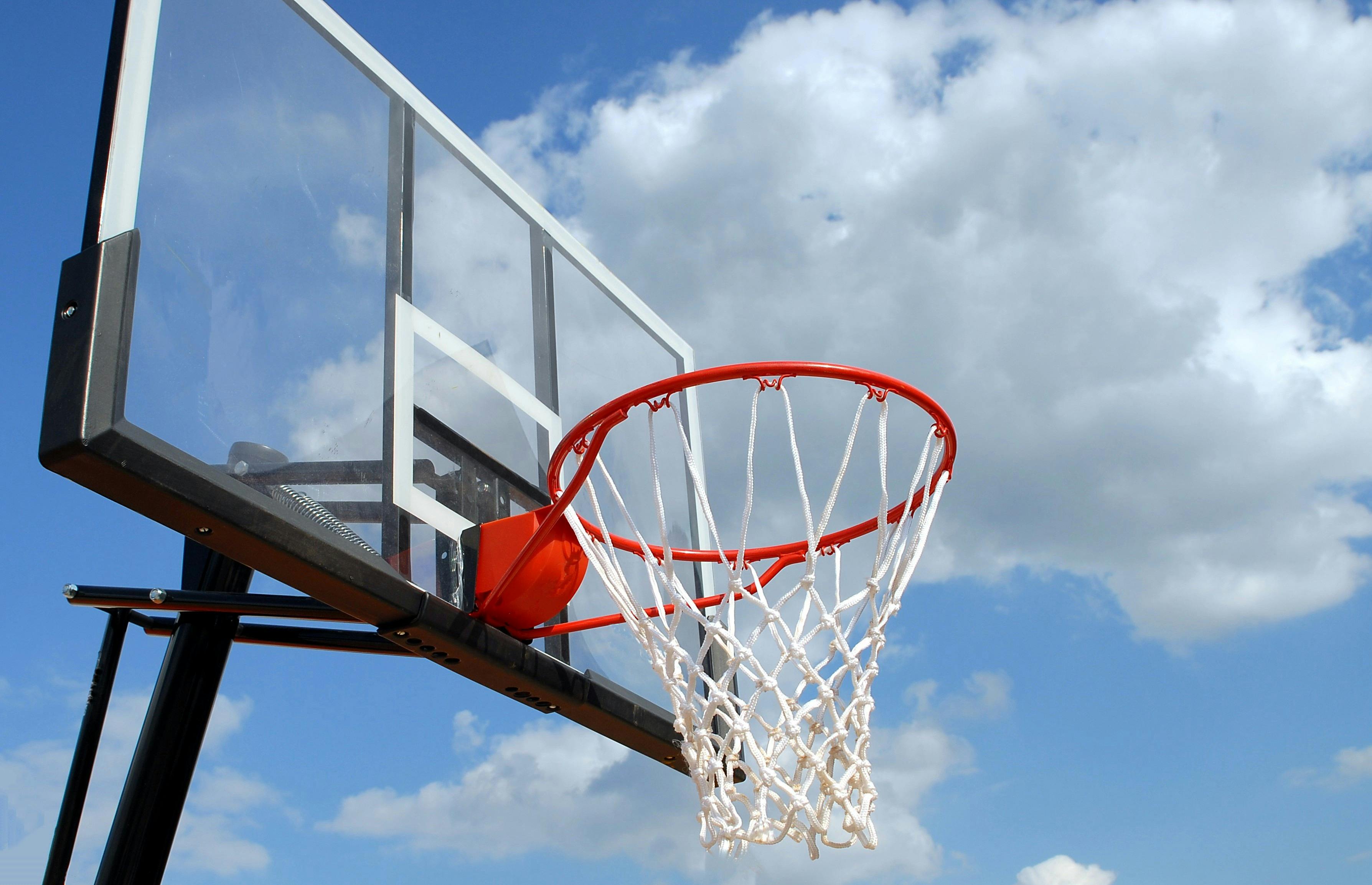 A basketball hoop.